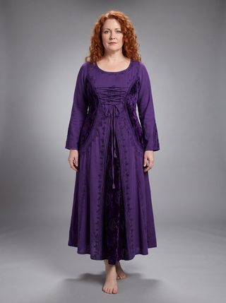 Harisiddhi Rayon Scoop-Neck Corset Gown