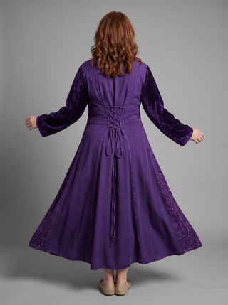Belbari Medieval Rayon Velvet Wedding Gown