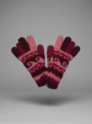 Langsisa Fleece-Lined Sheep Wool Ski Mittens