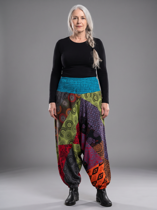 Lagankhel Cotton-Rayon Hippie Afghani Harem Pants