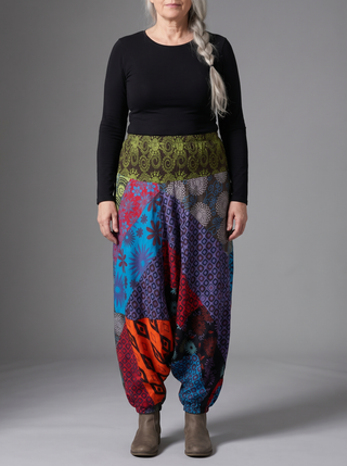 Lagankhel Cotton-Rayon Hippie Afghani Harem Pants