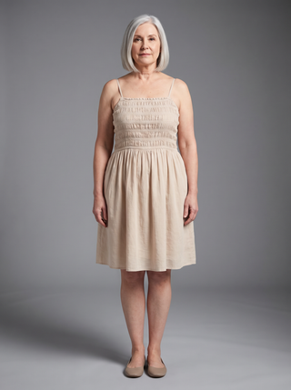 Silgadhi Rayon Spaghetti-Strap Babydoll Dress