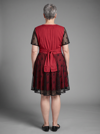 Khandbari Rayon Peasant Corset Short Dress