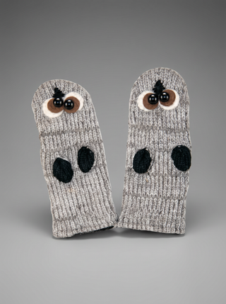 Numbur Kids Fleece-Lined Sheep Wool Animal Mittens