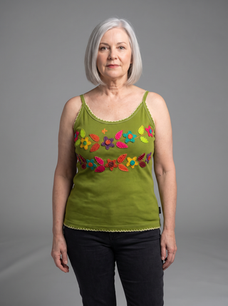 Okhaldhunga Cotton-Rayon Patchwork Cami