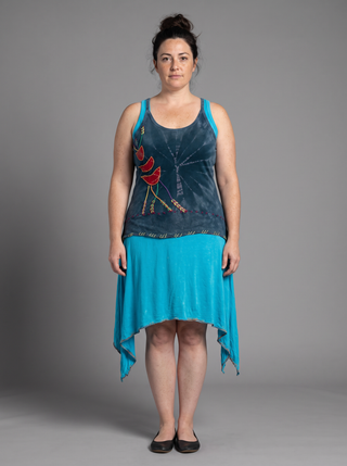 Hemja Knit Cotton Spaghetti-Strap Sundress