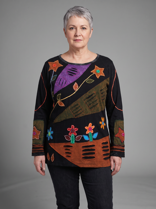 Bhadrapur Patchwork Rib Cotton Blouse
