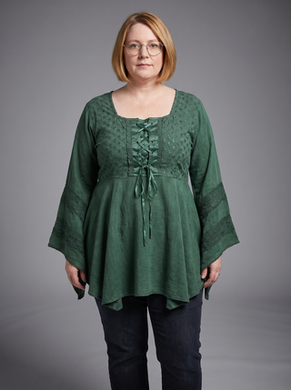 Marsyangdi Rayon Corset Medieval Tunic