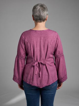 Sarangkot Rayon Velvet Gothic Blouse