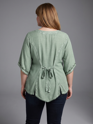 Patan Rayon Medieval Embroidered Blouse