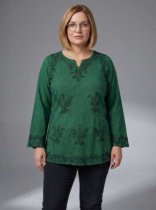 Dhaulagiri Rayon Renaissance Embroidered Blouse