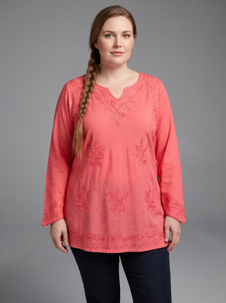Dhaulagiri Rayon Renaissance Embroidered Blouse