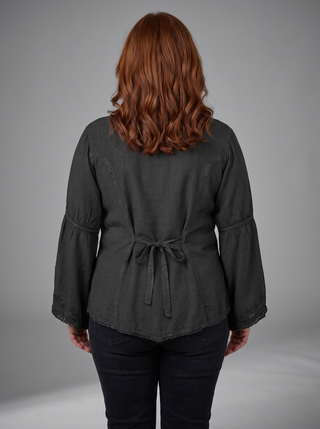Sarangkot Rayon Velvet Gothic Blouse