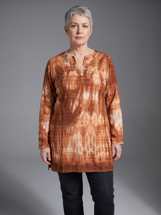 Baitadi Embroidered Cotton Long Tunic