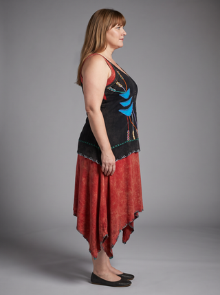 Hemja Knit Cotton Spaghetti-Strap Sundress