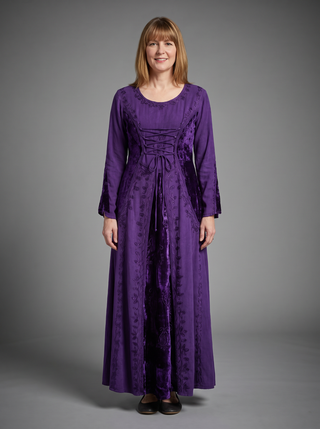 Harisiddhi Rayon Scoop-Neck Corset Gown