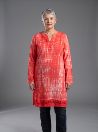 Baitadi Embroidered Cotton Long Tunic