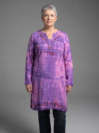 Baitadi Embroidered Cotton Long Tunic