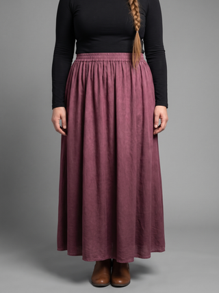 Marpha Rayon Medieval Embroidered Maxi Skirt
