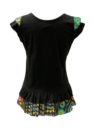 Kali Rayon Tie-Dye Patchwork Blouse