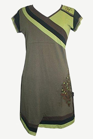 Knit V Neck Junior Size Top Dress - Agan Traders