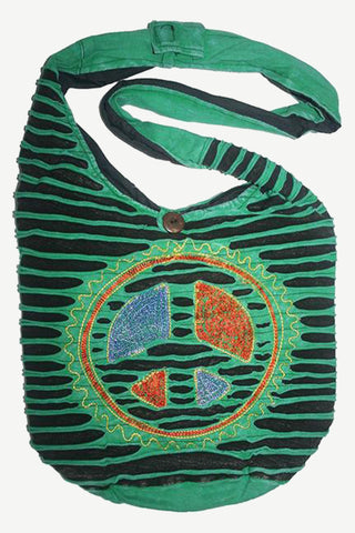 ATSJ 02 Agan Traders Shoulder Bag Purse Satchel Tote Bohemian Gypsy Bag Purse - Agan Traders, Egreen