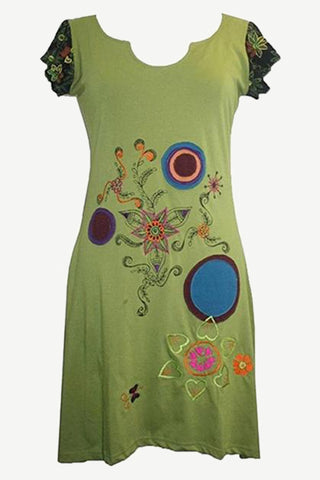 Knit Cotton Designer Style Sexy Printed Junior Misses Dress - Agan Traders
