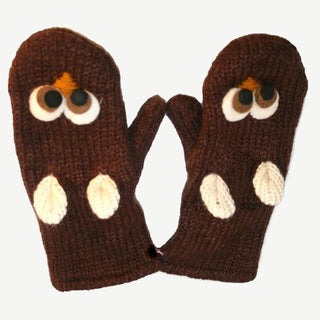 Numbur Kids Fleece-Lined Sheep Wool Animal Mittens