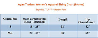 TLP 77 Agan Traders Bohemian Hippie Harem Afgani Pant Trouser - Agan Traders