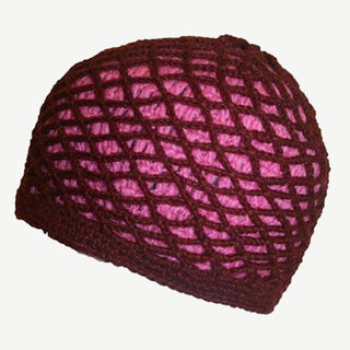 Warm Ski Crochet Cap Hat Beanie - Agan Traders, Burgundy
