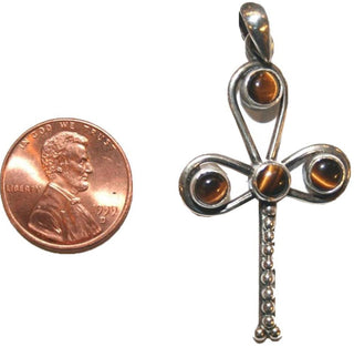 PD-252-1 Sterling Silver Pendant - Agan Traders, Tigers Eye