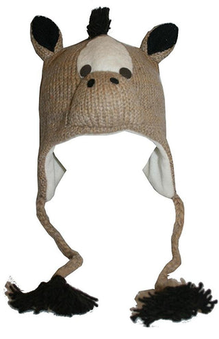 2-Ply Wool Adult Animal Hat - Agan Traders, Horse