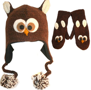 Knit Animal Hat Mitten Set Kids Size - Agan Traders