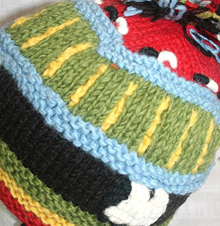 1409 H Cable Knit Crochet Beanie Earflap Hat - Agan Traders