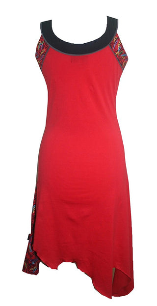Knit Cotton Designer Style Assymetrical Sexy Junior Misses Dress - Agan Traders