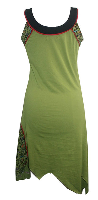 Knit Cotton Designer Style Assymetrical Sexy Junior Misses Dress - Agan Traders