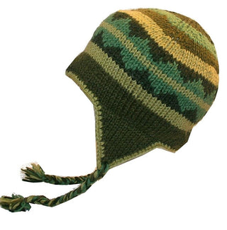 Himalayan Wool Ski Trapper Fleece Lined Beanie Hat - Agan Traders