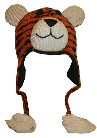 2-Ply Wool Adult Animal Hat - Agan Traders, Tiger