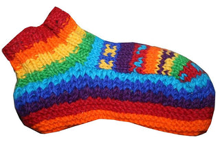 Knit Fleece Lined Winter Socks Booties - Agan Traders