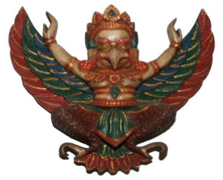 Traditional Garuda Color Painted Wall Hanging ~ Fair Trade Nepal - Agan Traders, Garuda