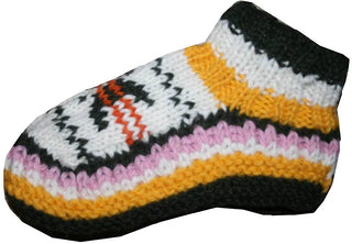 Knit Fleece Lined Winter Socks Booties - Agan Traders