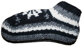 Knit Crochet Fleece Lined Booties Socks - Agan Traders