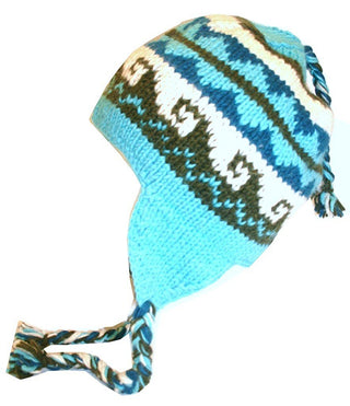 Himalayan Wool Ski Trapper Fleece Lined Beanie Hat - Agan Traders