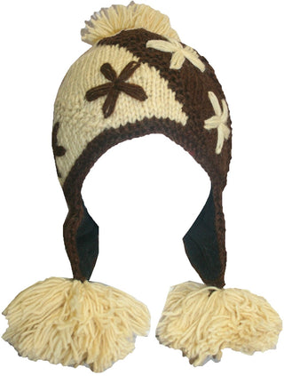 Highland Wool Knit Beanie Fleece Earflap Beanies - Agan Traders, 1410 CB H