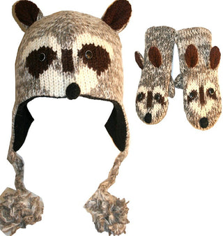 Knit Animal Hat Mitten Set Kids Size - Agan Traders