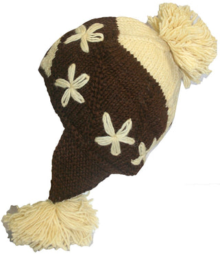 Highland Wool Knit Beanie Fleece Earflap Beanies - Agan Traders, 1410 CB H