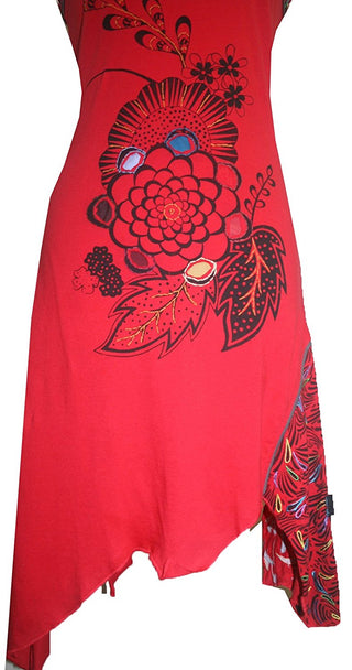 Knit Cotton Designer Style Assymetrical Sexy Junior Misses Dress - Agan Traders