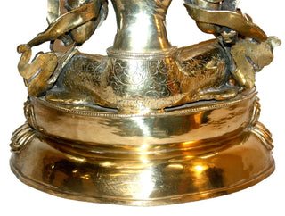 Large Brass White Tara [ Height = 18 inches; 20 lbs] - Agan Traders