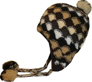 Highland Wool Knit Beanie Fleece Earflap Beanies - Agan Traders, Camel Brownn