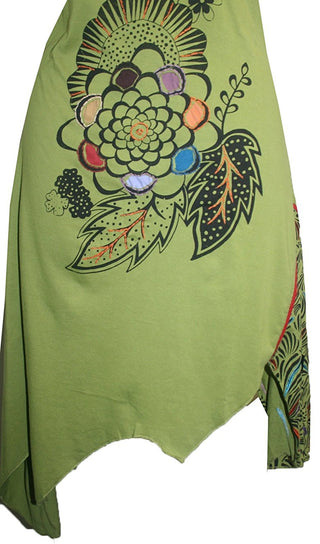 Knit Cotton Designer Style Assymetrical Sexy Junior Misses Dress - Agan Traders